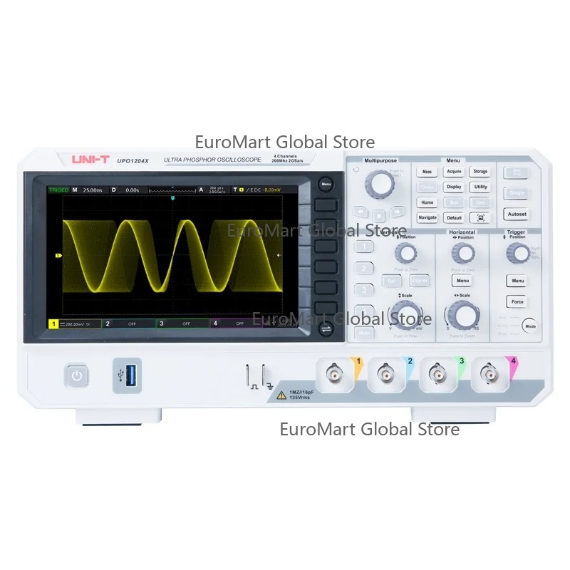 UPO1104X 100MHz Dijital Osilos - Digital Storage Oscilloscope 4 Channel 100Mhz incelemesi ve fiyatı